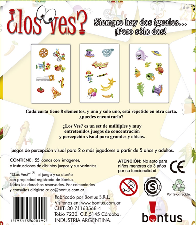 juego de cartas iguales